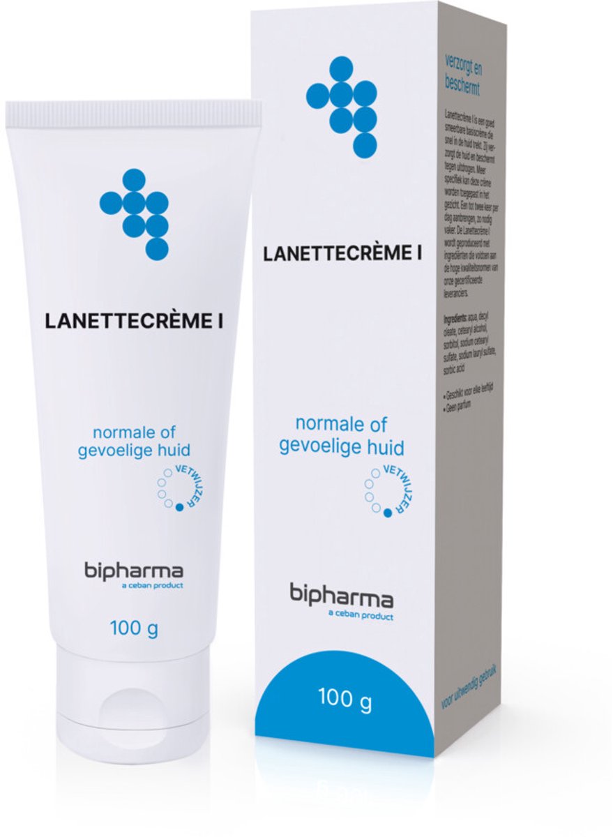 Bipharma Lanettecreme I - 2 x 100 gr - Voordeelverpakking