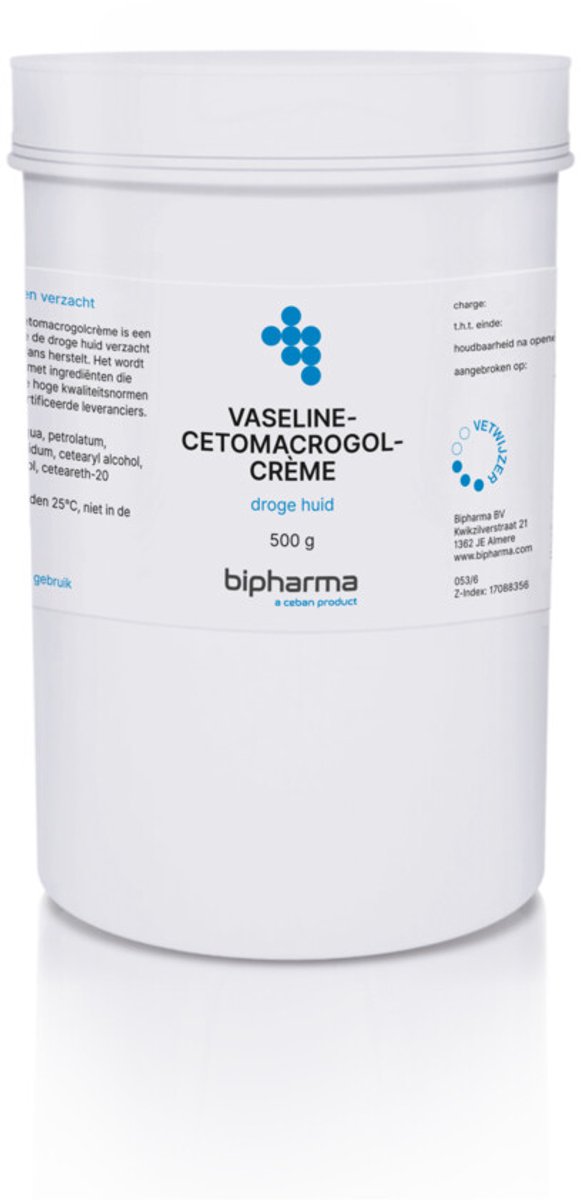Bipharma Vaseline Cetomacrogolcrème - 500 gr