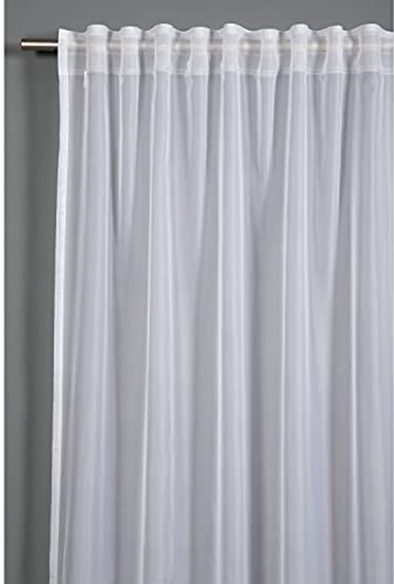 Transparante Gordijnen met Verborgen Lussen, 450 x 175 cm