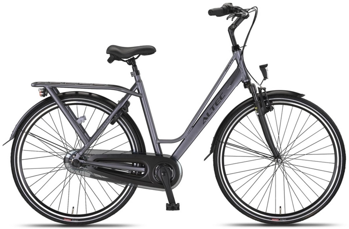 Altec Damesfiets Delta 28 Inch 56 cm Dames 3V Rollerbrake Matgrijs