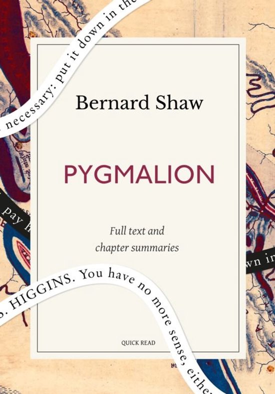 Pygmalion: A Quick Read edition - cover