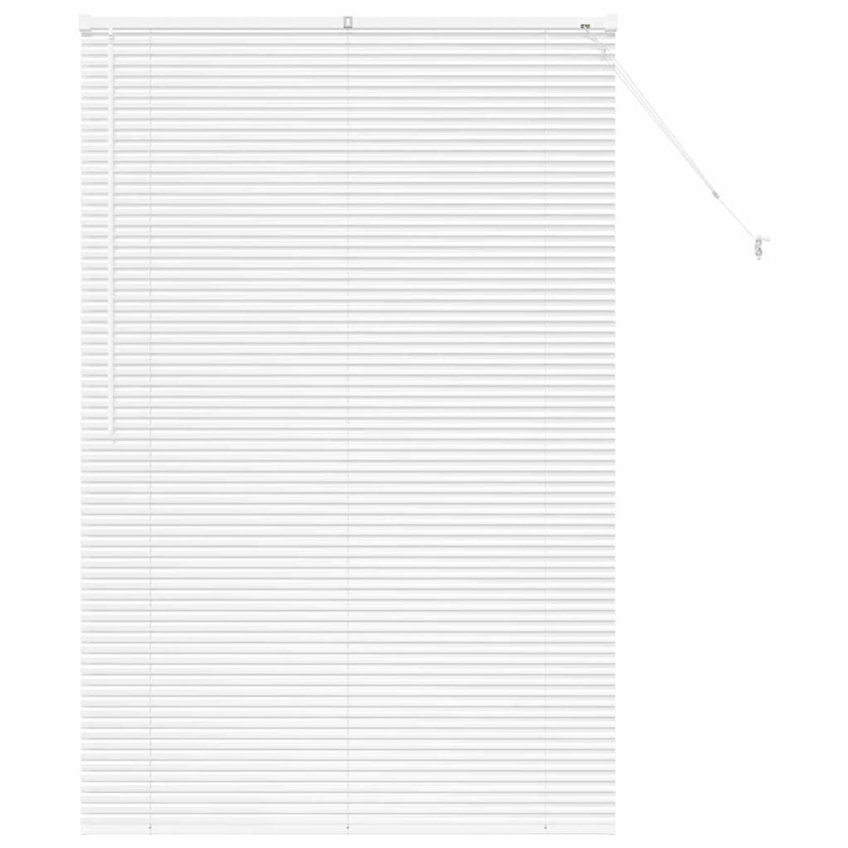 vidaXL - Venetiaanse - Jaloezieën - Wit - 175 - x - 115 - cm - Aluminium