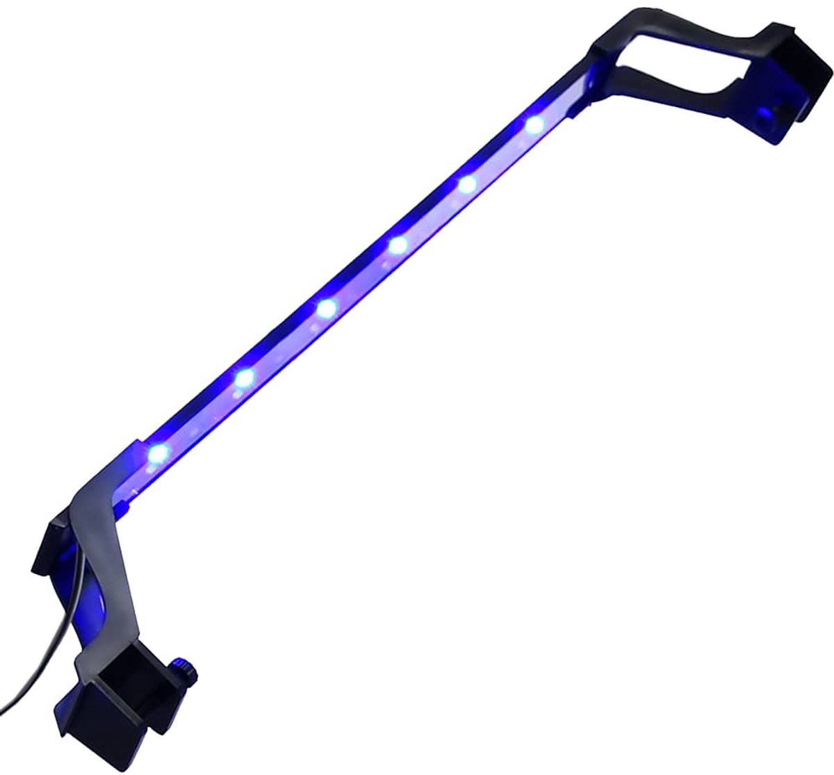 vidaXL - Aquariumlamp - met - klemmen - LED - 55-70 - cm - blauw - en - wit