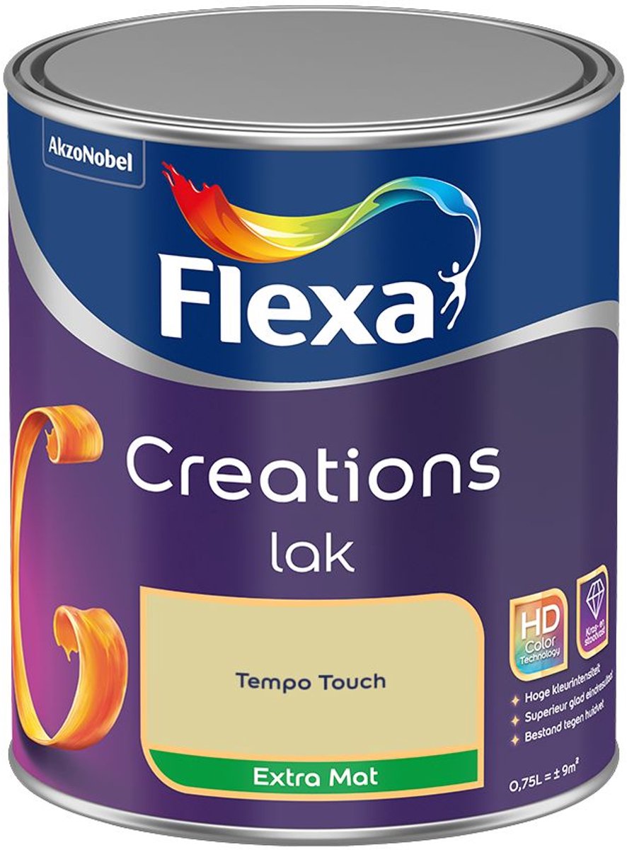 Flexa - Creations Lak Extra Mat - Tempo Touch - Kleur van het jaar 2026 - Mengverf - 0.75 L