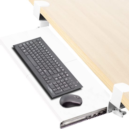 Didiseaon Onder Bureau Toetsenbordlade Schuif Uittrekbare Computer