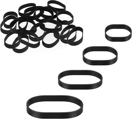COM-FOUR® 3x elastische banden - bagageriemen in 3 kleuren - spankoord