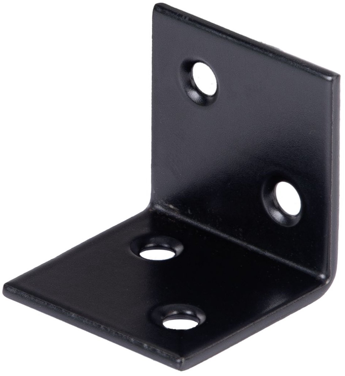 Alberts 824433 Brede hoeksteun - verzinkt blauw - zwart - geplastificeerd - 30 x 30 x 30 mm | Set van 50