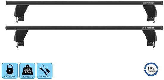 Dakrails Enkele rail voor rechterzijde, zwart - Ford Accessoires online catalogus