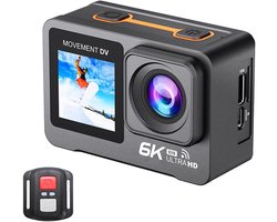 NovaWare Action Camera 6k – 50MP – Vlog Camera – Onderwater Camera – Actie Camera – Waterdicht tot 30M – Ultra 4K met 60FPS – Beeldstabilisatie EIS – IMX sensor
