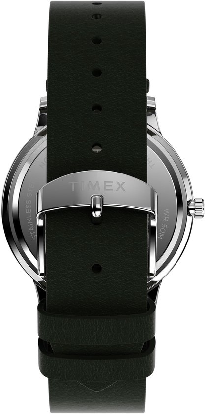 Montre analogique à quartz Classic Timex Waterbury Boîtier : 100 % acier inoxydable | Bracelet : 100% cuir 40 TW2W50500AJ