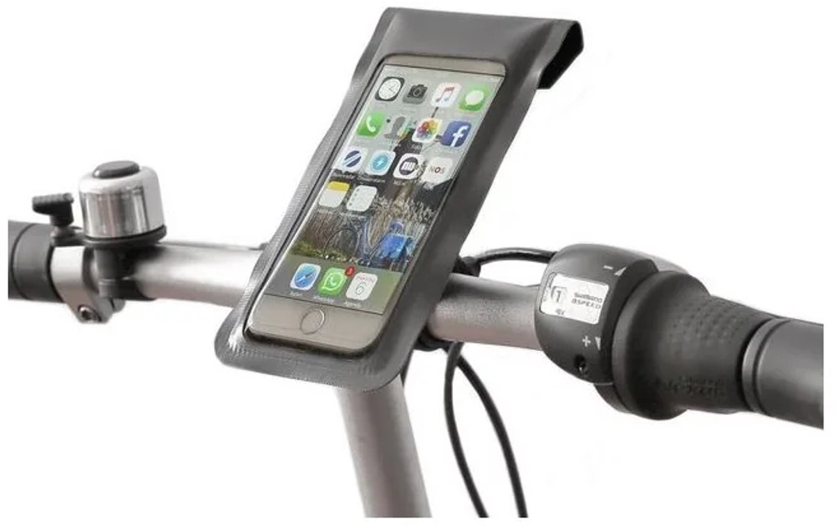 Mirage XL telefoonhouder fiets - Galaxy Note & Iphone Plus - Zwart