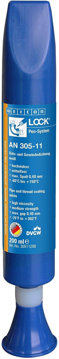 Weiconlock AN 305-11 – 200 ml buis- en schroefdraadafdichting – Drinkwatergoedkeuring