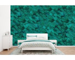 Behang – Fotobehang Vloeiend – Olie – Verf – Groen – Breedte 375 cm x hoogte 280 cm Behang – Fotobehang Vloeiend – Olie – Verf – Groen – Breedte 375 cm x hoogte 280 cm