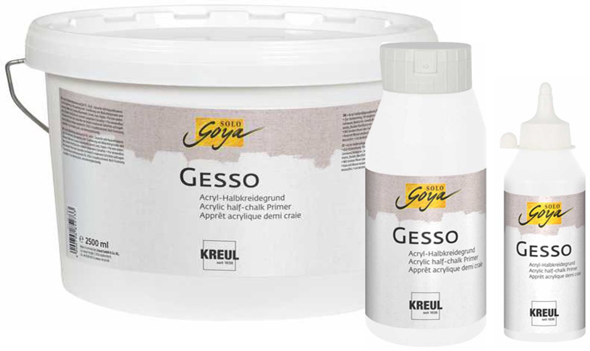 KREUL Acrylprimer SOLO Goya Gesso, wit, 250ml