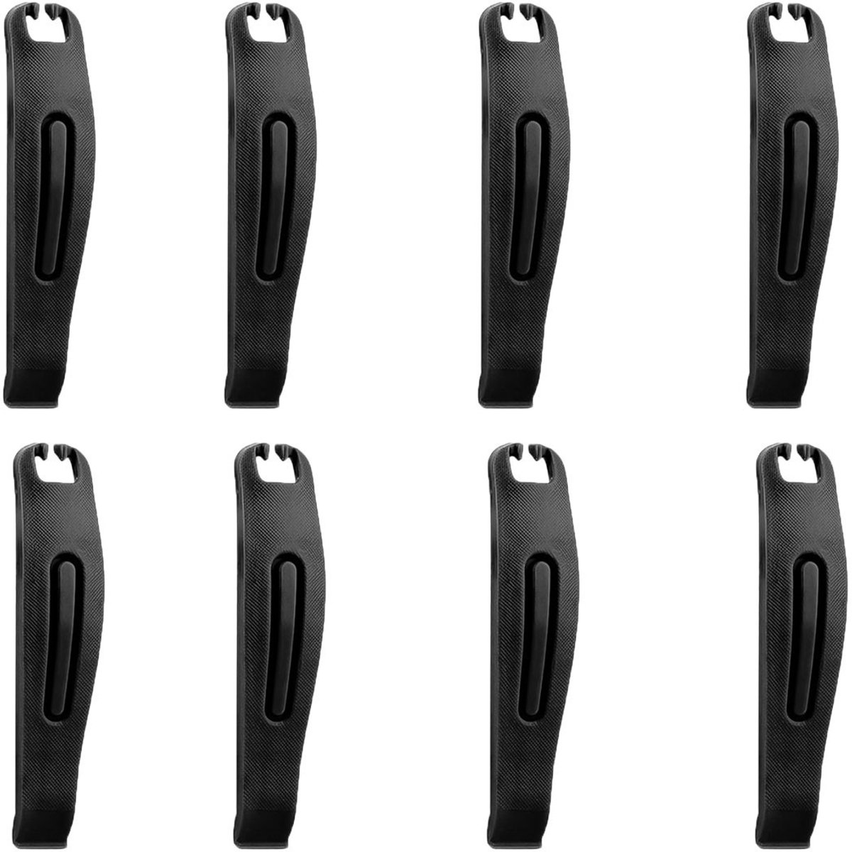 EXCITAT 8 stuks - Bandenlichter - Fietsbandenlichter - Bandenreparatiegereedschap - Geschikt voor fietsen en mountainbikes - Zwart