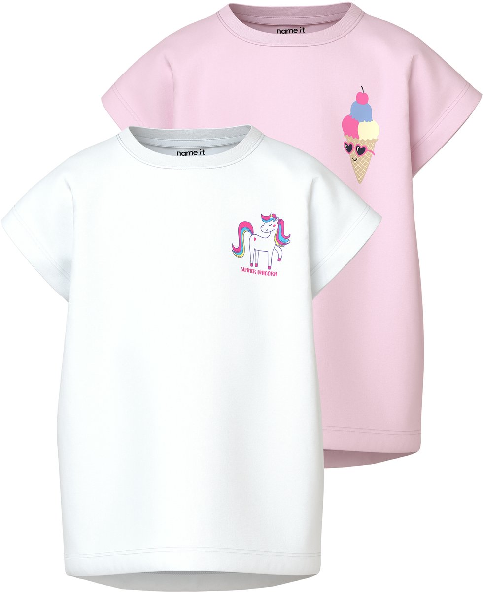 NAME IT - NMFVARUTTI 2P CAPSL LOOSE TOP - Meisjes - T-shirts