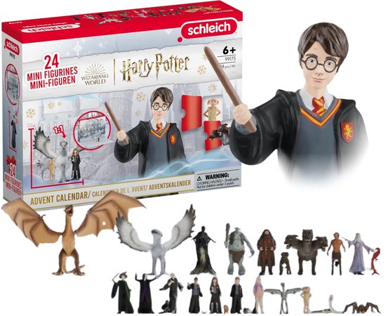 Harry Potter - Adventkalender voor kinderen, 24 FIGUURTJES, aftellen naar Kerstmis, 24 VENSTERTJES 6+