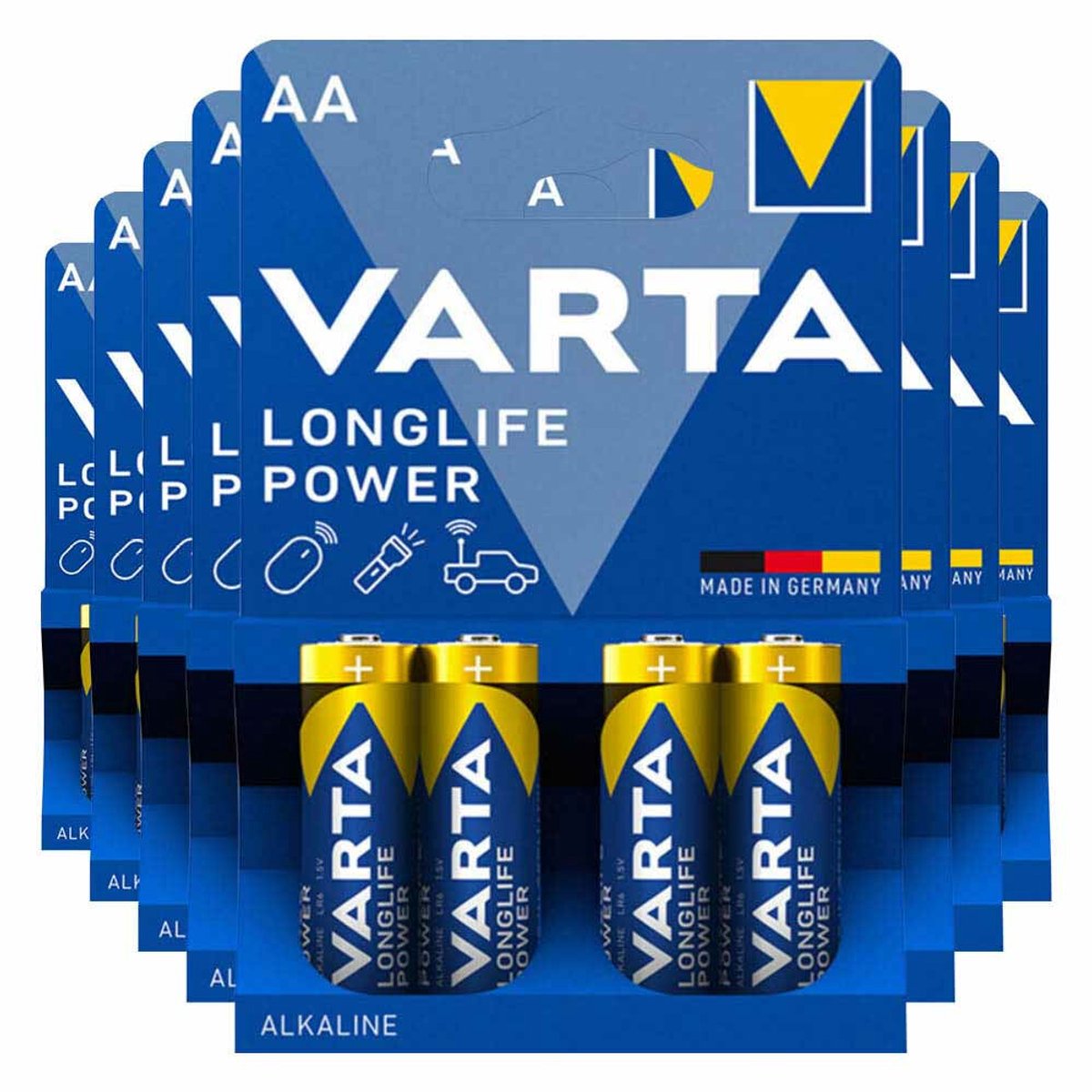 Varta Longlife Power Alkaline Batterijen AA - 8 x 4 stuks - Voordeelverpakking