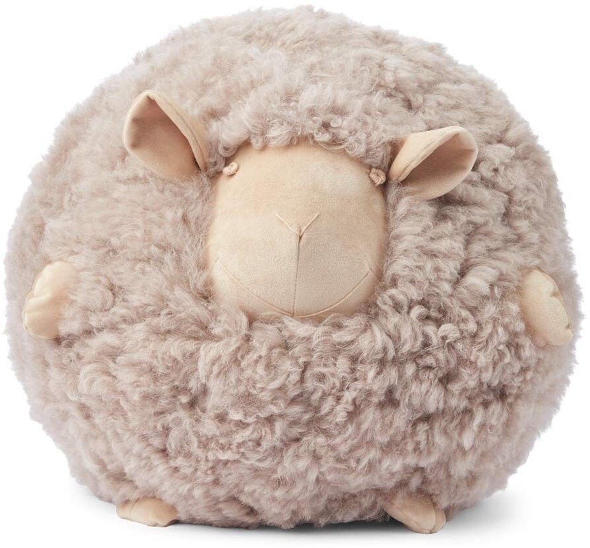 Sheepskin House - Schattig Schapen Kussen - D26 cm