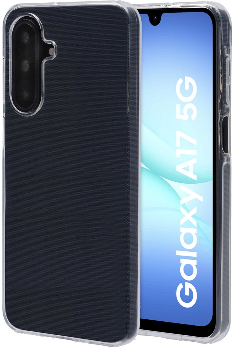 Mobiparts hoesje geschikt voor Samsung Galaxy A17 - Zacht TPU - Schokabsorberend TPU - Grip Coating - Transparant