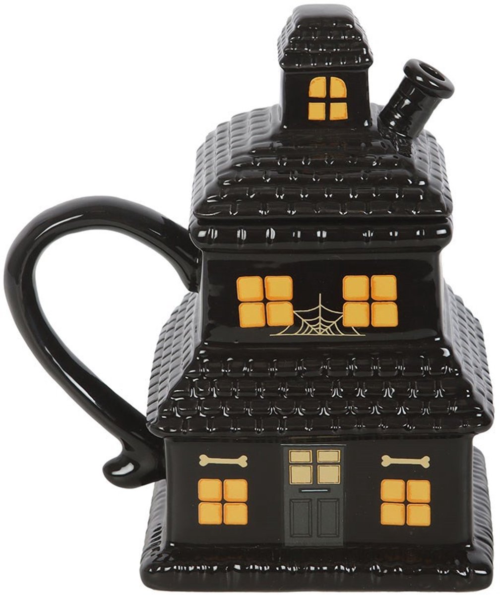Something Different - Black Haunted House Mok/beker - Zwart
