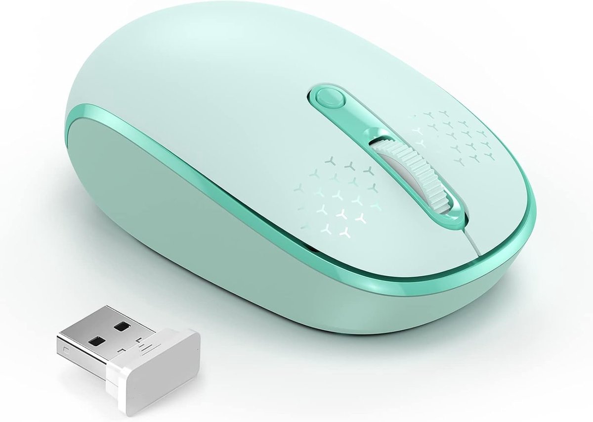 Sounix Draadloze Muis - 2.4G - Voor Laptop en Computer - DPI 1600 - Stil - Groen