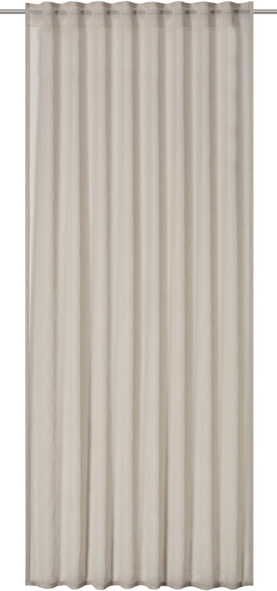 Elbersdrucke Gordijn met lussen Air 255x140 cm beige transparant