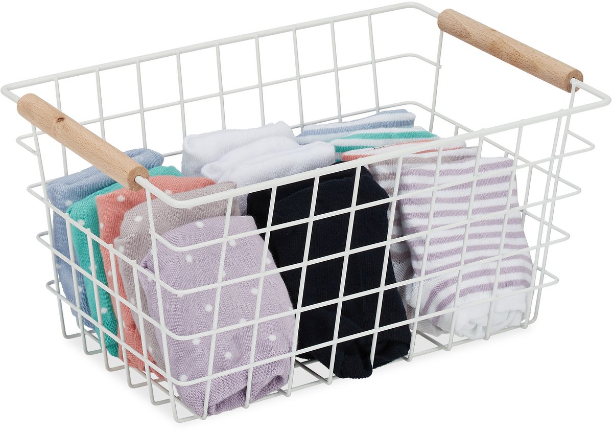 4 x draadmand - opbergmand - kastmand - mandje - mand - opruimmandje - kleding
