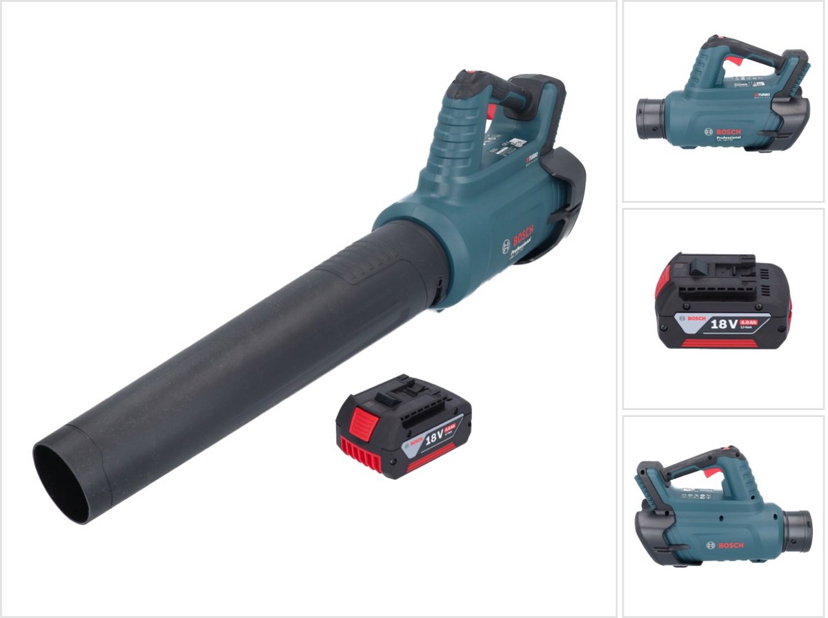 Bosch GBL 18V-750 Professionele accubladblazer 18 V BITURBO Brushless + 1x accu 4.0 Ah - zonder lader