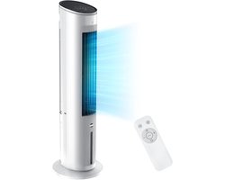 Airco Zonder Afvoerslang - 5-in-1 Mobiele Airconditioning Zonder Afvoerslang - Ventilator met Waterkoeling - Luchtkoeler en Luchtreiniger - Luchtbevochtiger - Torenventilator met Waterkoeling