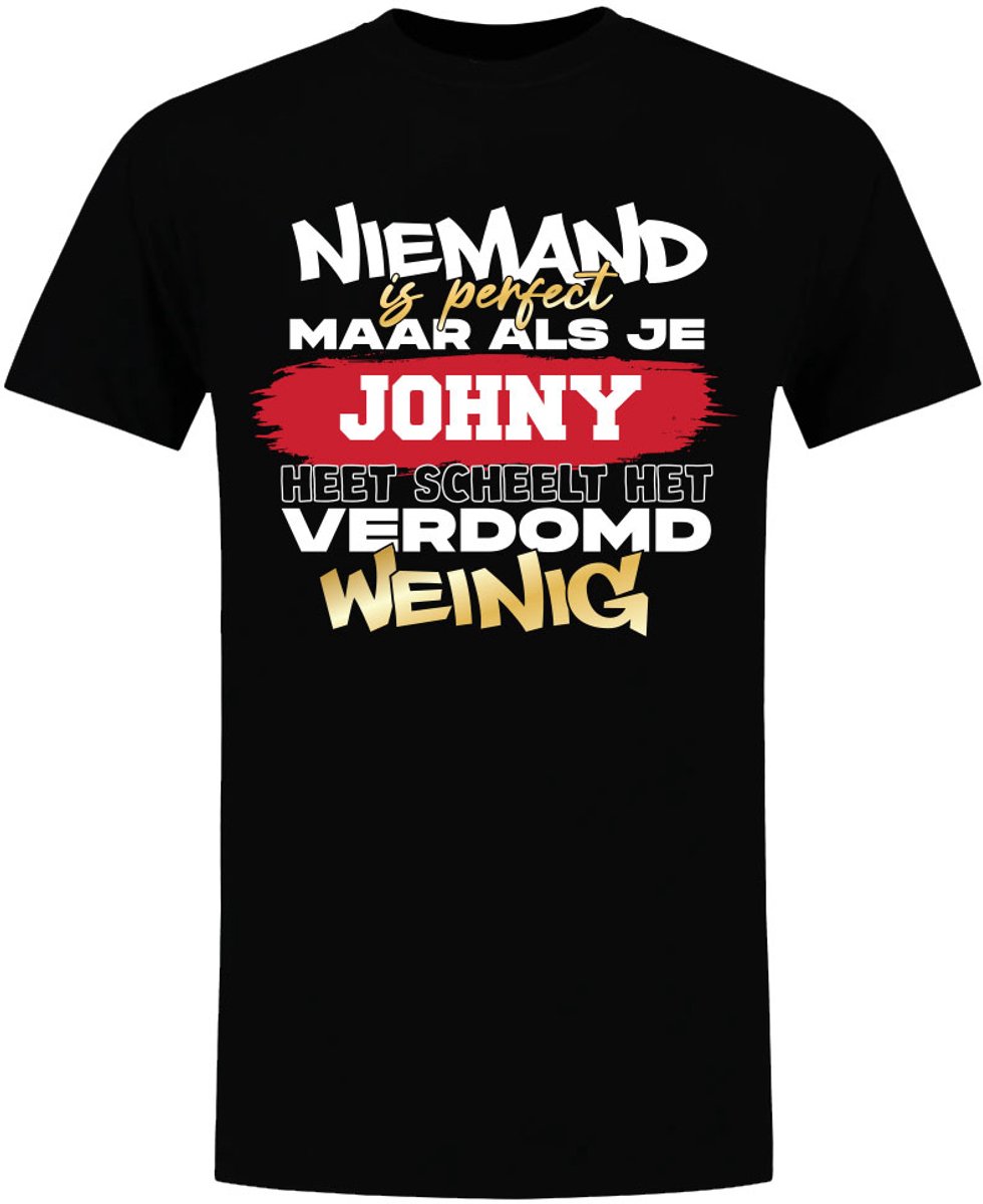 Niemand is perfect, verdomd weinig Jonas - heren - verjaardag - shirt - jarig - vaderdag
