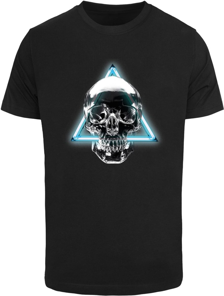 Mister Tee Neon Skull Heren Tshirt XXL Zwart