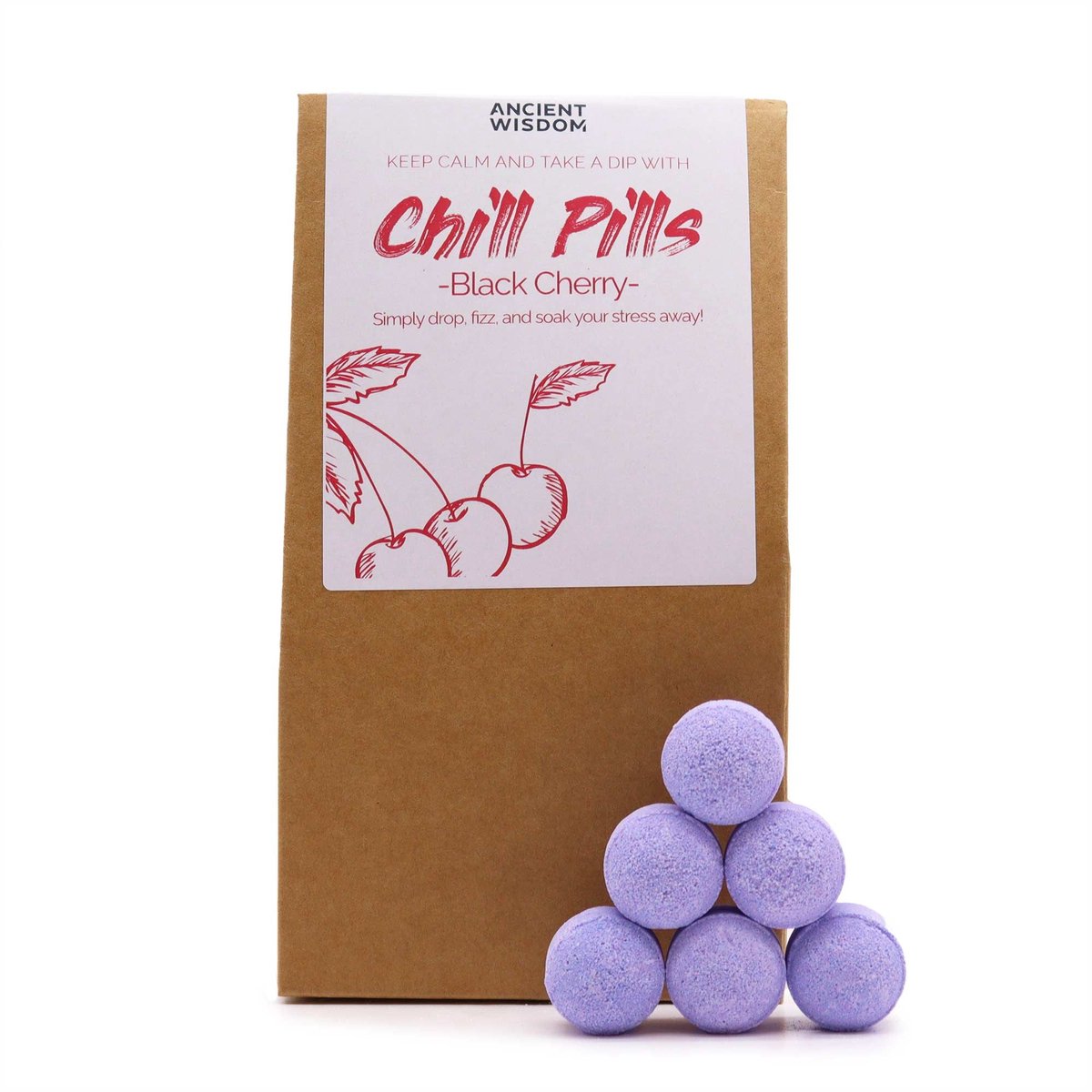 Chill Pills Geschenkverpakking 350g - Zwarte Kers