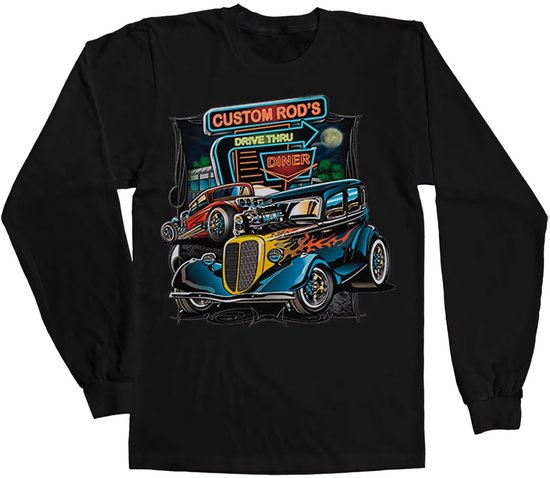 Hybris Custom Rods Drive Through Long Sleeve Tee AB-19-20964-L30 Black-S