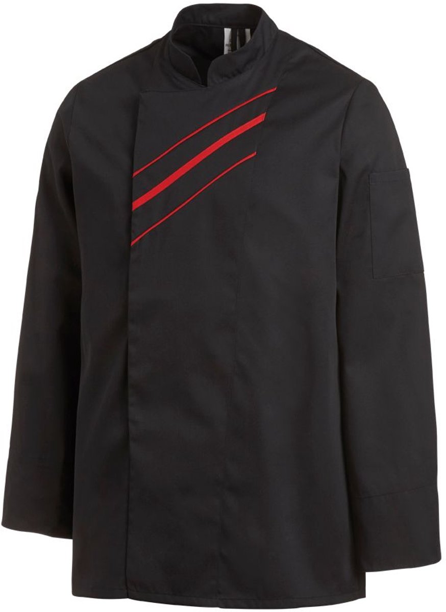Leiber Herren Kochjacke 12/1224/10 Schwarz-44