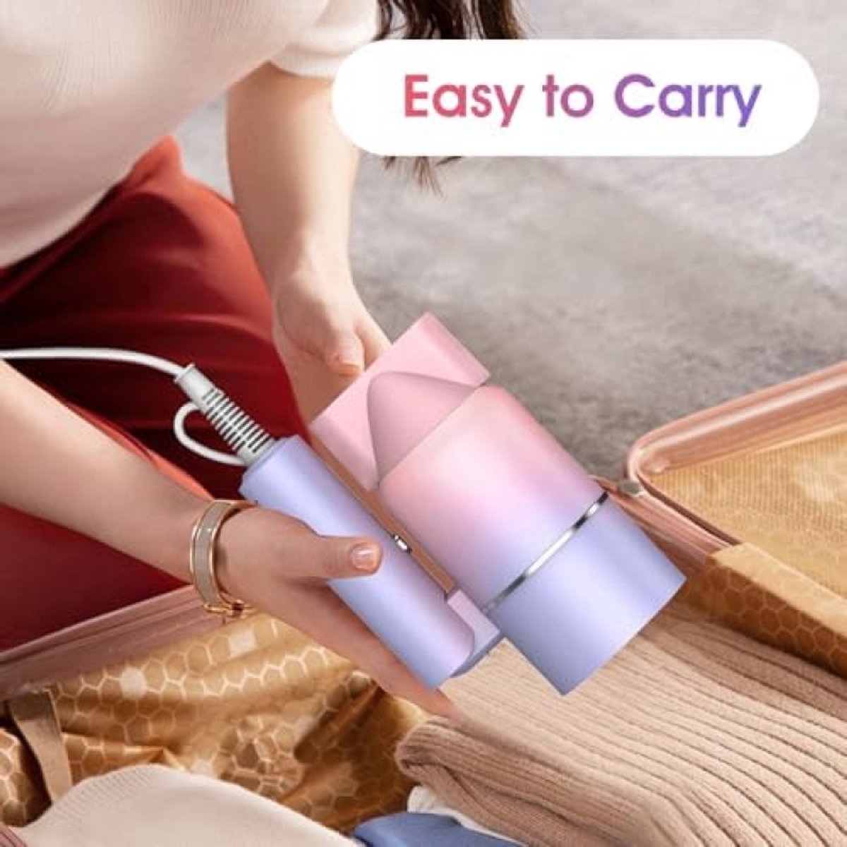 Shenzhen JPC Opvouwbare Reis Föhn 800W met Negatieve Ionen - afbeelding 2