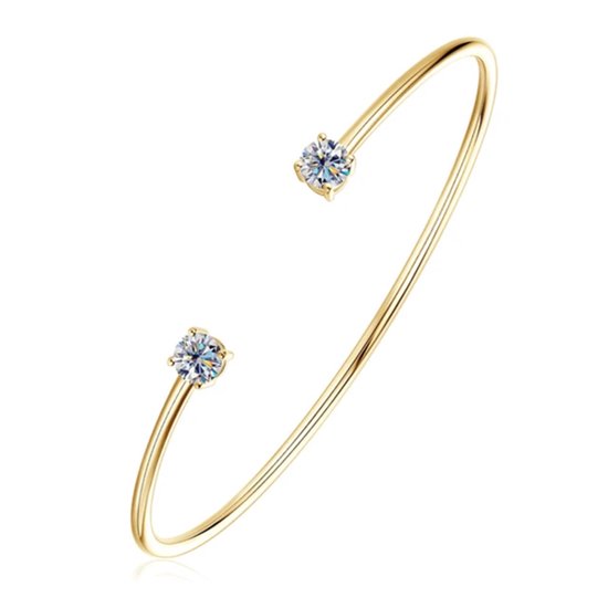 Moissanite Prong Cuban Armband – 8mm – ICED OUT