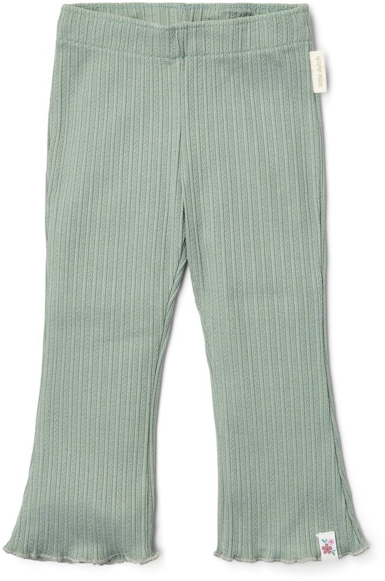 Little Dutch – Pantalon évasé – coton côtelé – fille – taille 86 – vert – Fairy Garden