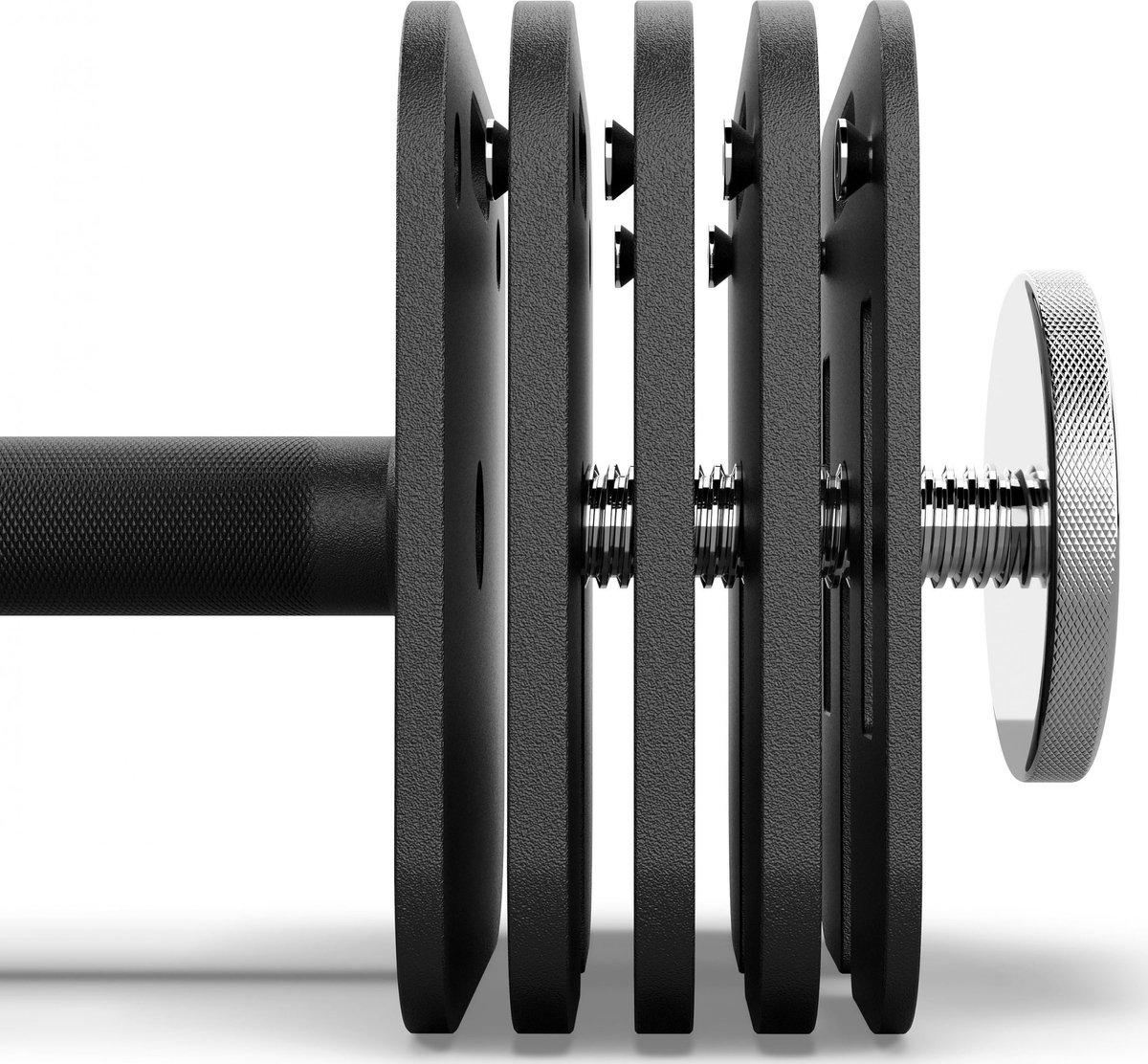 ZIPRO SQUARE 24kg - Verstelbare Dumbbell Staal - Snel Gewichtswisselsysteem - Vierkant - Home Gym Halter – foto 5