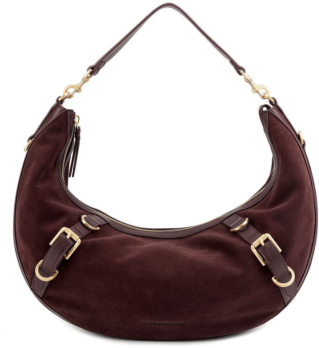 LES VISIONNAIRES Enya Schoudertas Leer 46 cm - Dames - vinyard red