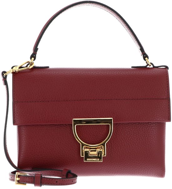 COCCINELLE Cuir sac à main sac à épaule bandoulière Arlettis Handbag Ribes framboise