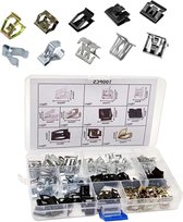 15 Kinds Models Metal Clips Fits Car Body Radios Dashboard DVD U-Type Retainers Instrument Trim Panel