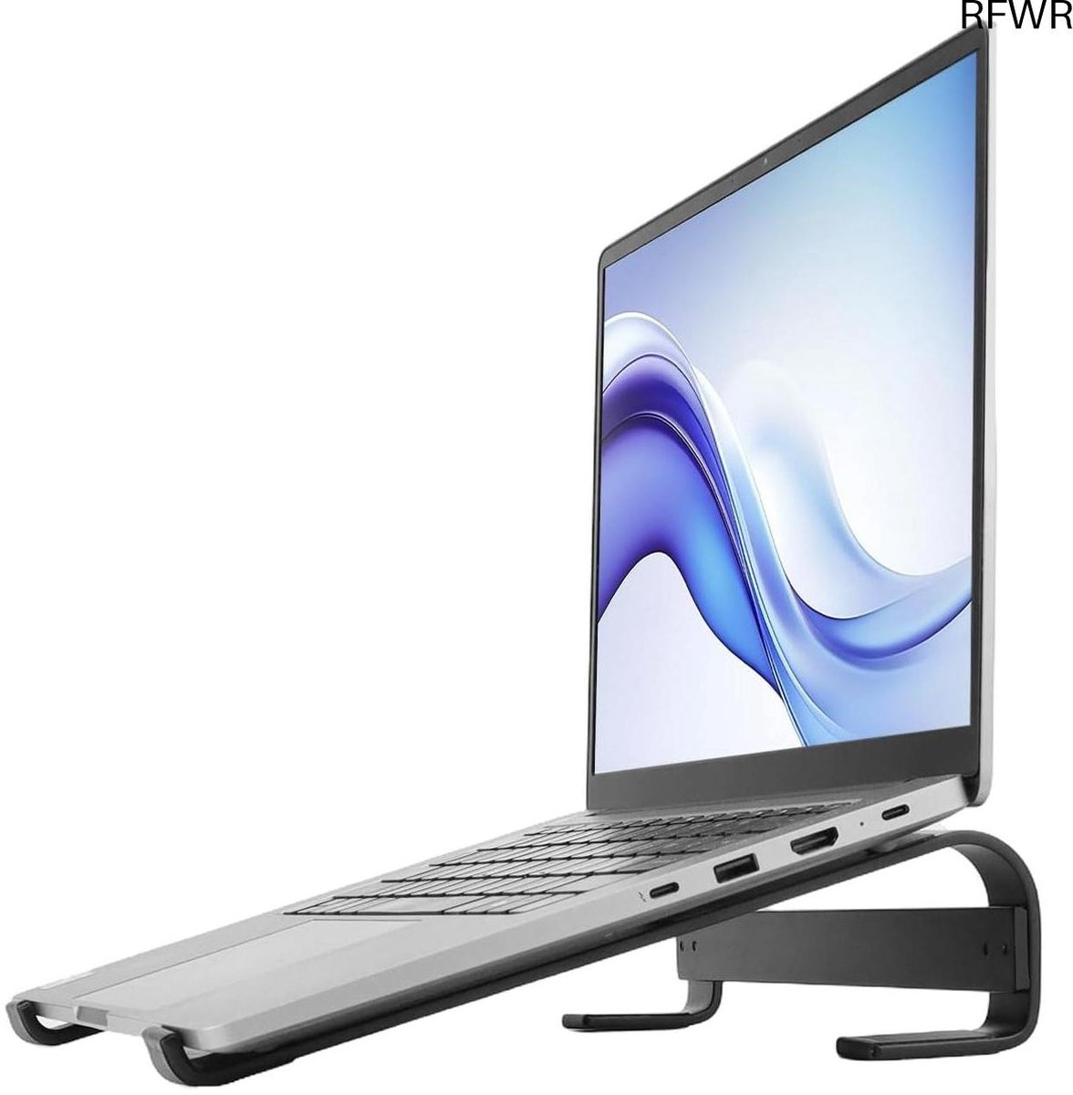 RFWR® Ergonomische aluminium laptopverhoger voor 10-18 inch laptops, voorkomt oververhitting