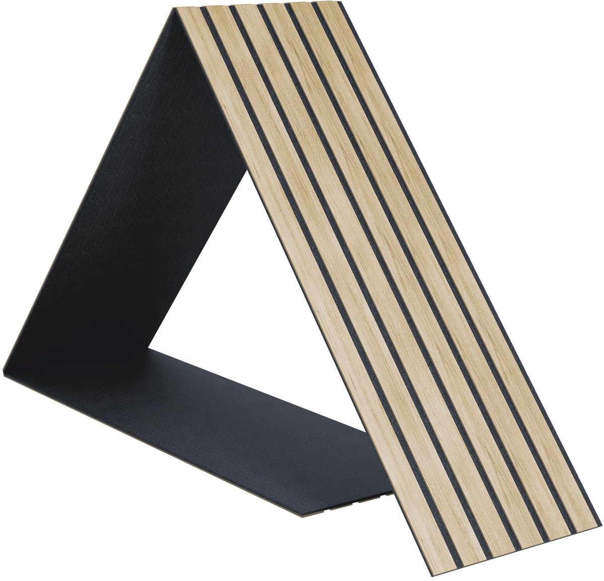 Premium akoestische panelen van hout | 1.488 m² | Premium fineer van echt hout (eiken) en akoestisch vilt (zwart) | Wandpanelen, geluidsisolatie, geluidsisolatie, akoestisch paneel, gemaakt in Europa