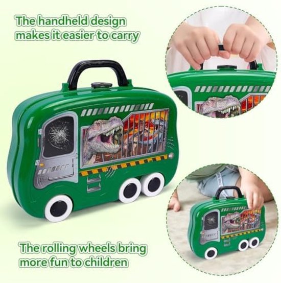 PromoHome Creatieve Knutselklei Set - Dinosaurus Modelleren met Gereedschap en Opbergkoffer