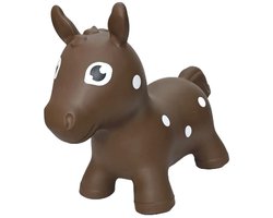 Jumpy Paard – Bruin - Hopper 100 kg belastbaar - Speelgoed Skippybal - Skippy Dieren - Skippybal Haas - Kinderspeelgoed - Speelgoed 12 maanden - Inclusief Pomp - Tot 100 kg Gewicht - Skippy bal - Cadeau kind - voedselveilige materialen