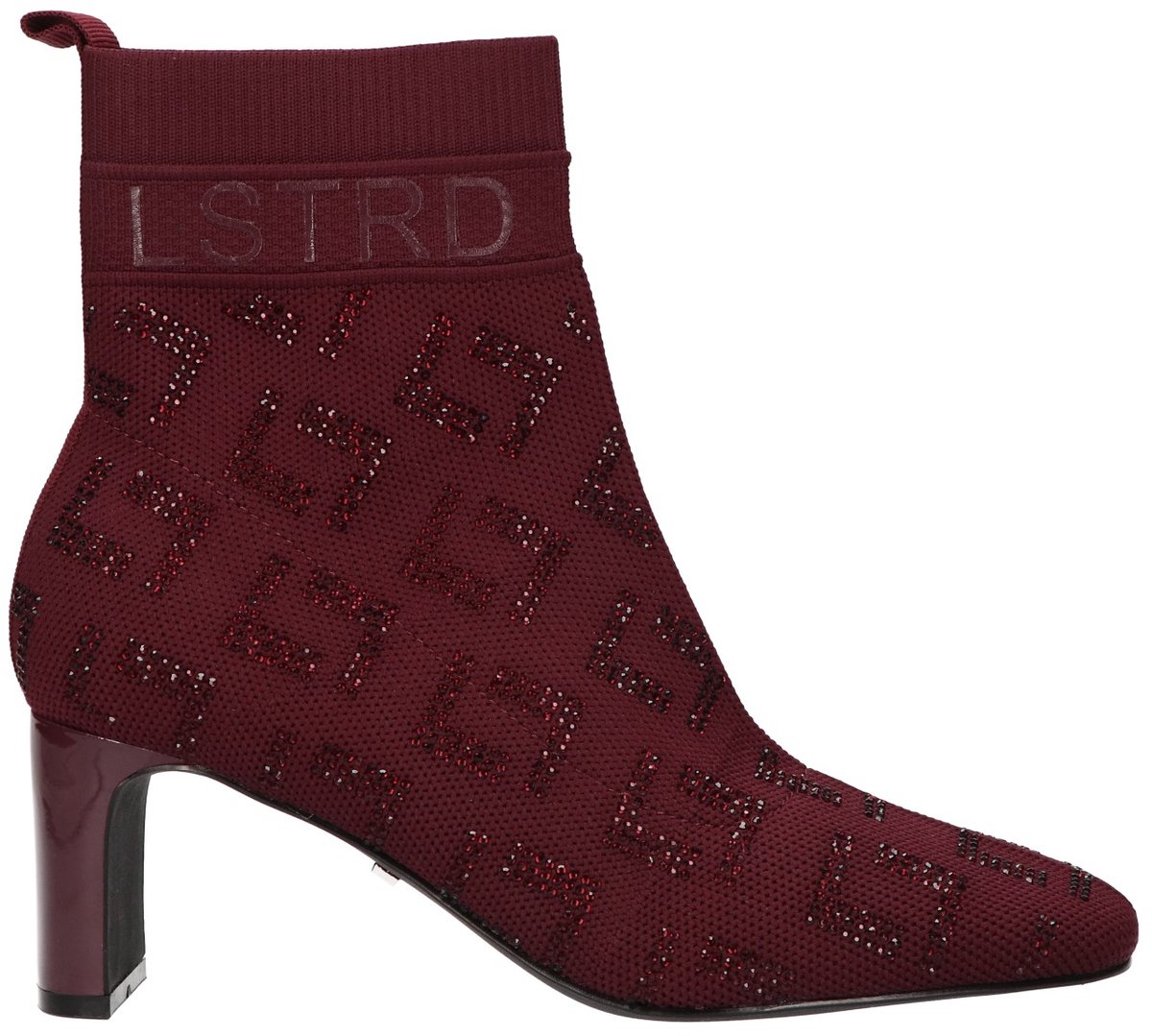 La Strada Enkellaars Bordeaux Knitted - Damesschoenen - Maat - 41