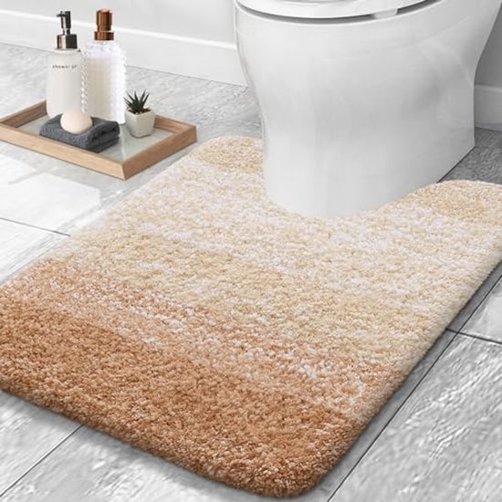Toilet u-vormige vloermat antislip absorberend ult... - Grandado