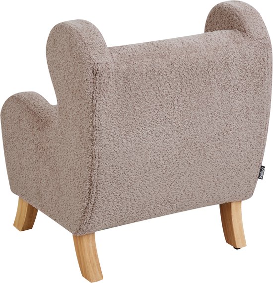 BELIANI FARUM - Kinderfauteuil - Taupe - Bouclé van Merkloos — afbeelding 3