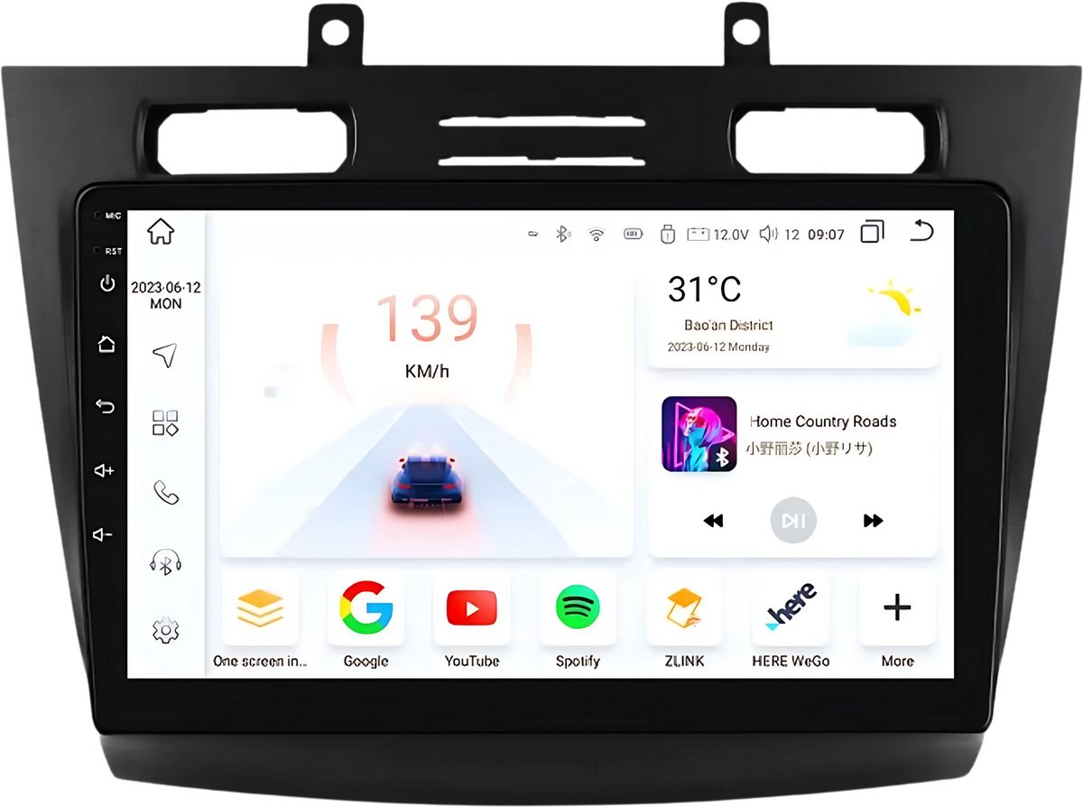 Autoradio met bluetooth - Carplay - Voor Ford Transit / Tourneo Connect (2005-2014) - Geschikt voor Apple en Android - Stereo - Navigatie - Navigatiesysteem auto - 6GB 64GB